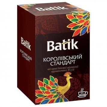 Чай чорный Batik Королевский стандарт 85г batik-13 фото