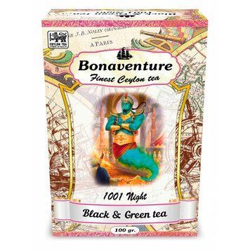 Купаж чорного та зеленого чаю Bonaventure 1001 Night 100г 2496 фото