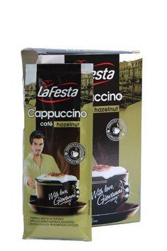 Кавовий напій La Festa capuccino hazelnut в стіках 10 х 12,5г 1906 фото