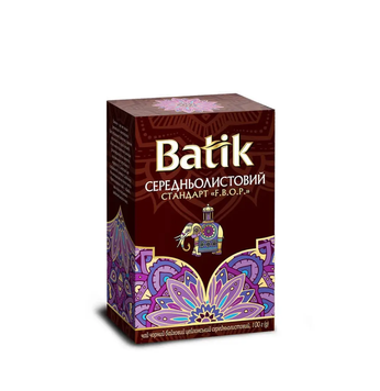 Чай черный Batik среднелистовой F.B.O.P 100г batik-14 фото