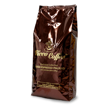 Кава в зернах Ricco Coffee Gold Espresso Italiano 1кг 1414 фото
