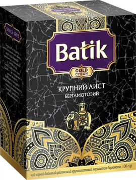 Чай черный Batik Gold Крупный лист Бергамотовый 100г batik-06 фото