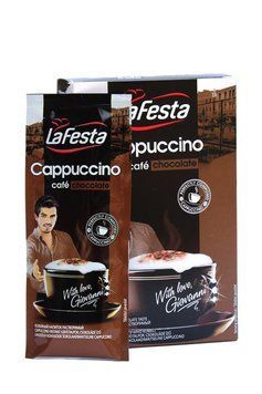 Кавовий напій La Festa capuccino chocolate в стіках 10шт х 12,5г 1909 фото